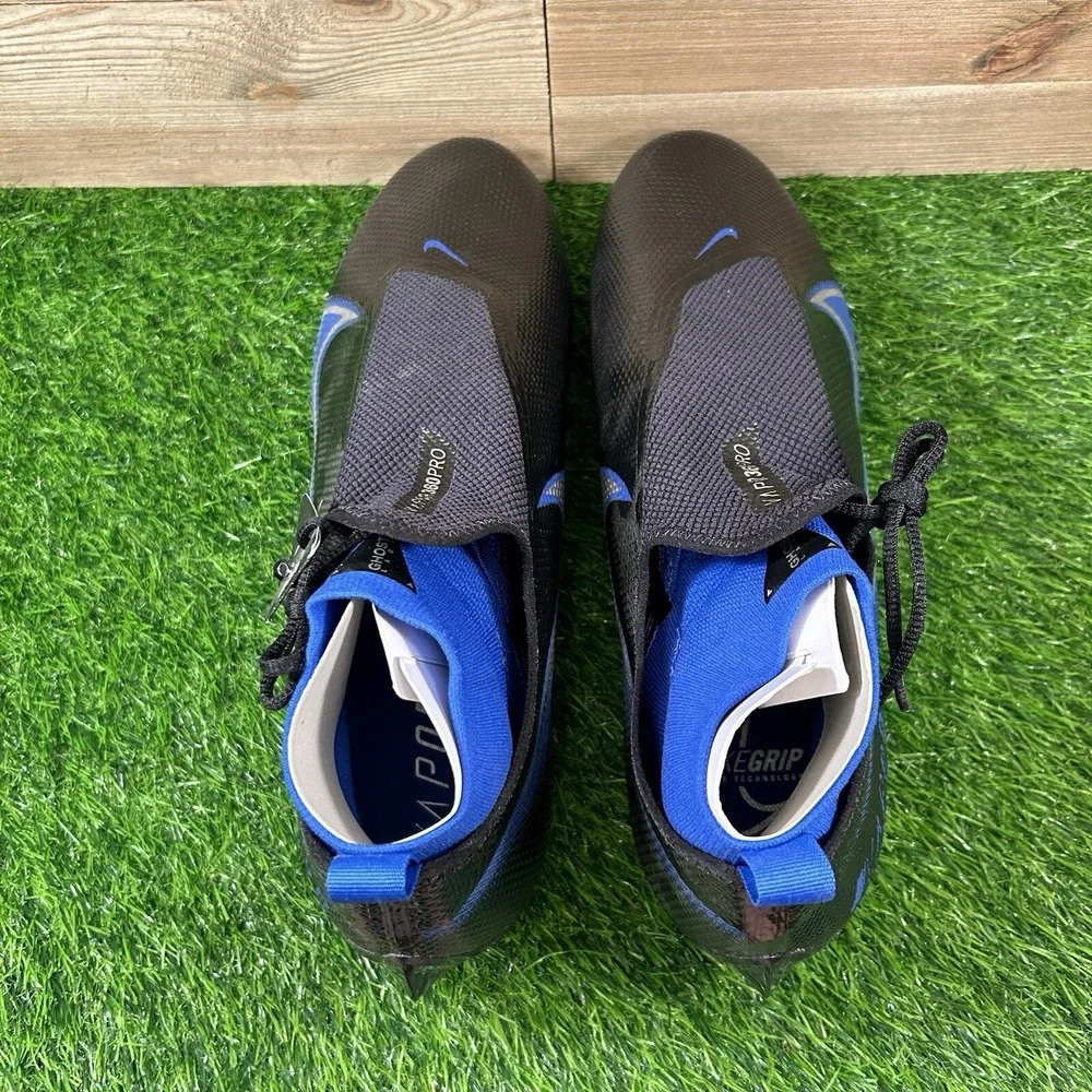 Nike Vapor Edge Pro 360 Football Cleats Mens Size 16 Black Blue AO8277-002